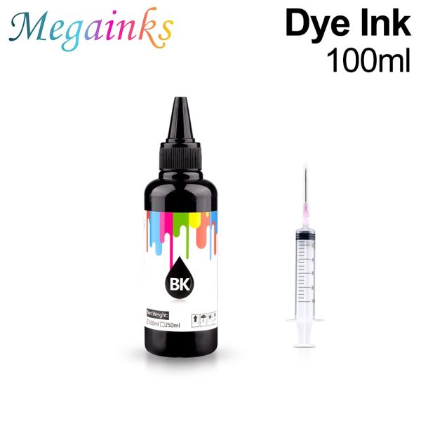 100ml Universal Dye Ink BK C M Y Kit Compatible For HP Canon Epson Brother Deskjet Inkjet Printer Tank Cartridges CISS - Image 2