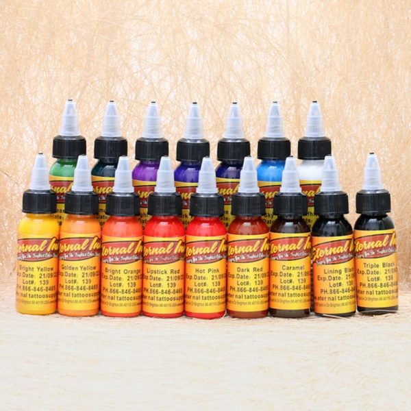 30ml/10ml Color Tattoo Ink Pigment Professional DIY Tattoo Eyebrow Eyeliner Pigment Practice Semi-permanent Tattoo Ink For Body